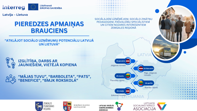 pieredzes apmaiņas brauciena piedāvājuma afiša