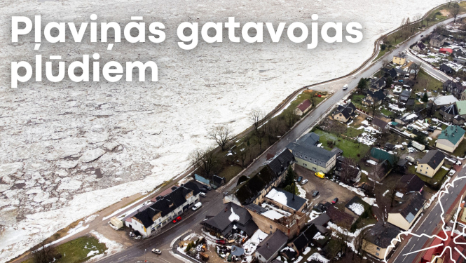 Pļaviņās gatavojas plūdiem