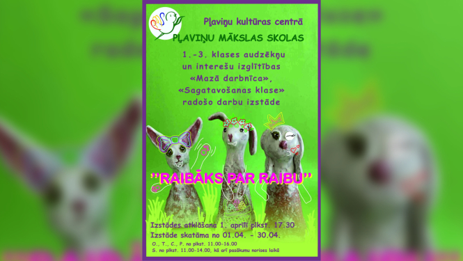 Radošo darbu izstāde "Raibāks par raibu"