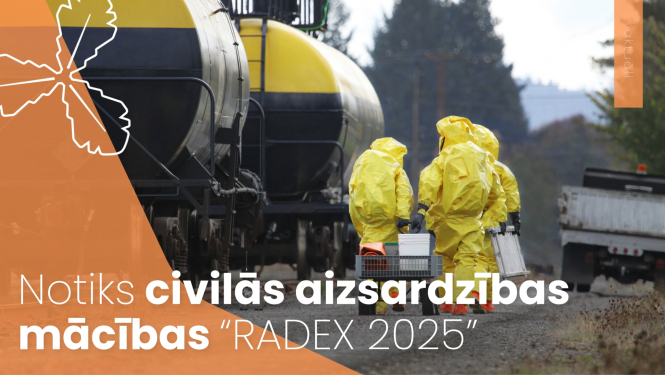 Notiks civilās aizsardzības mācības “RADEX 2025”