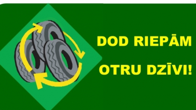 Riepu savākšanas akcija baneris