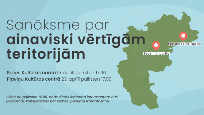 Sanāksmes par ainaviski vērtīgām teritorijām afiša