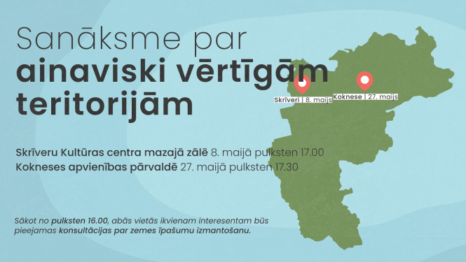 Sanāksmes par ainaviski vērtīgām teritorijām afiša