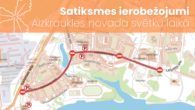 Satiksmes ierobežojumi Aizkraukles novada svētku laikā