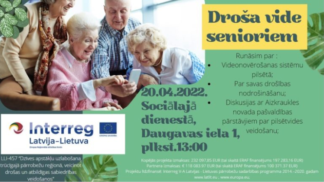 Droša vide senioriem - afiša