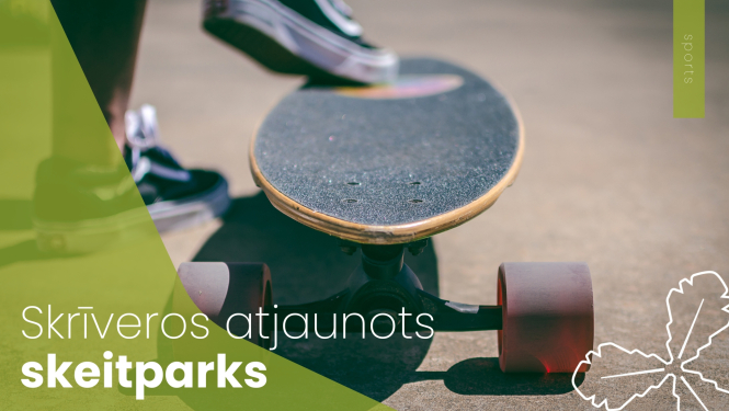 Skrīveros atjaunots skeitparks