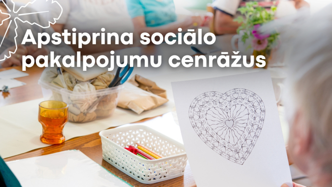 Apstiprina sociālo pakalpojumu cenrāžus