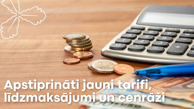 Apstiprināti jauni tarifi