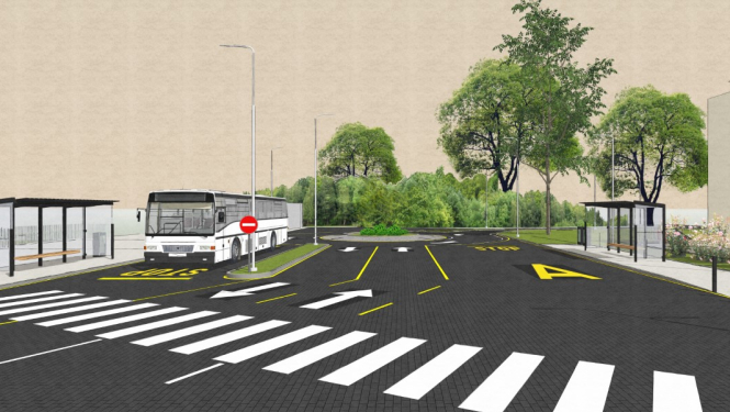 Tā pēc pārbūves varētu izskatīties Stacijas laukums Skrīveros