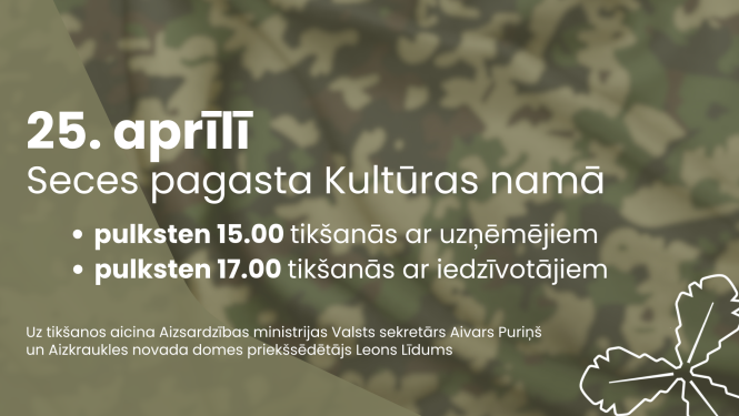 tikšanās ar iedzīvotājiem afiša