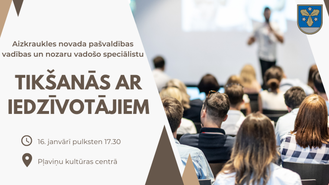 tikšanās ar iedzīvotājiem - afiša