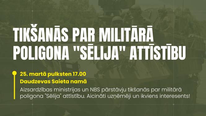 tikšanās par militārā poligona "Sēlija" attīstību