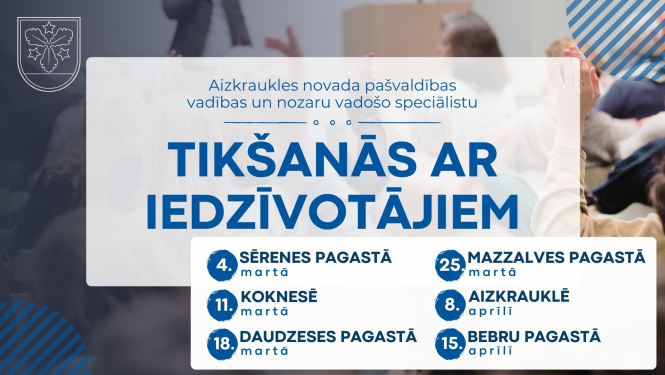 tikšanās ar iedzīvotājiem