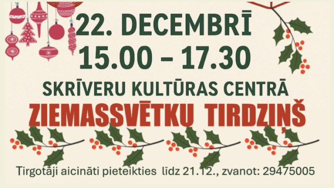Ziemassvētku tirdziņš Skrīveros