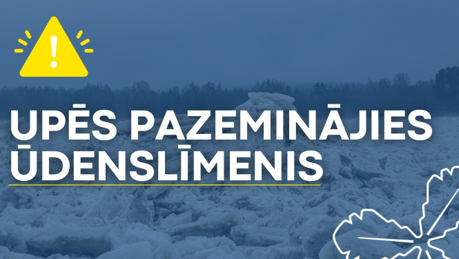 upēs pazeminājies ūdenslīmenis