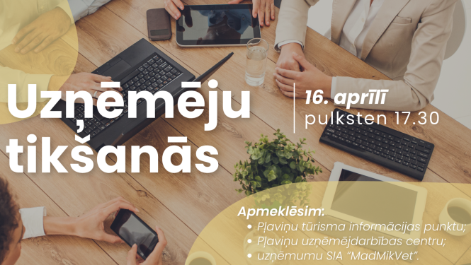 Uzņēmēju tikšanās baneris