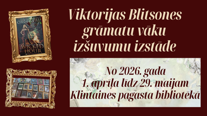 Viktorijas Blitsones grāmatu vāku izšuvumu izstāde