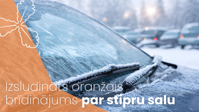 brīdinājums par stipru salu