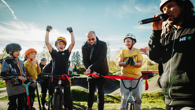 Daugavas krastā atvērts veloparks