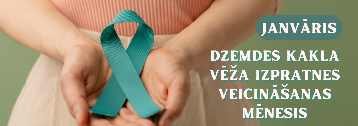 Baneris par dzemdes kakla vēža izpratnes veicināšanas mēnesi