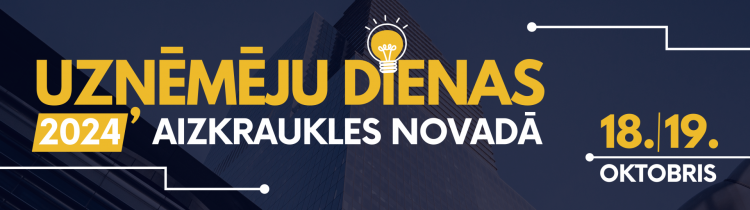 Uzņēmēju dienas Aizkraukles novadā baneris