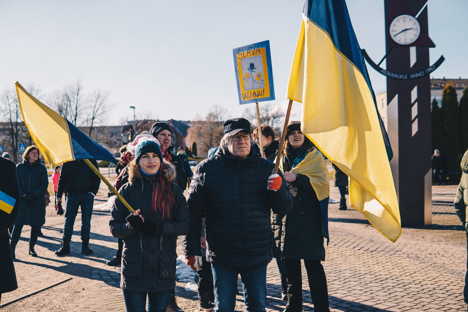 Aizkrauklē notiek akcija Ukrainas atbalstam