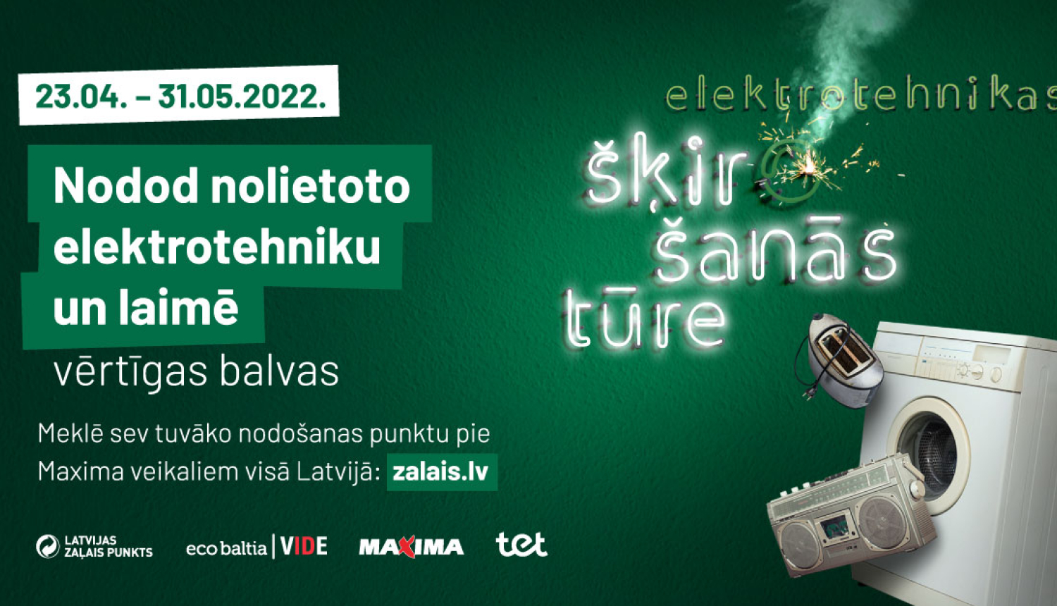 šķirošanas tūre baneris