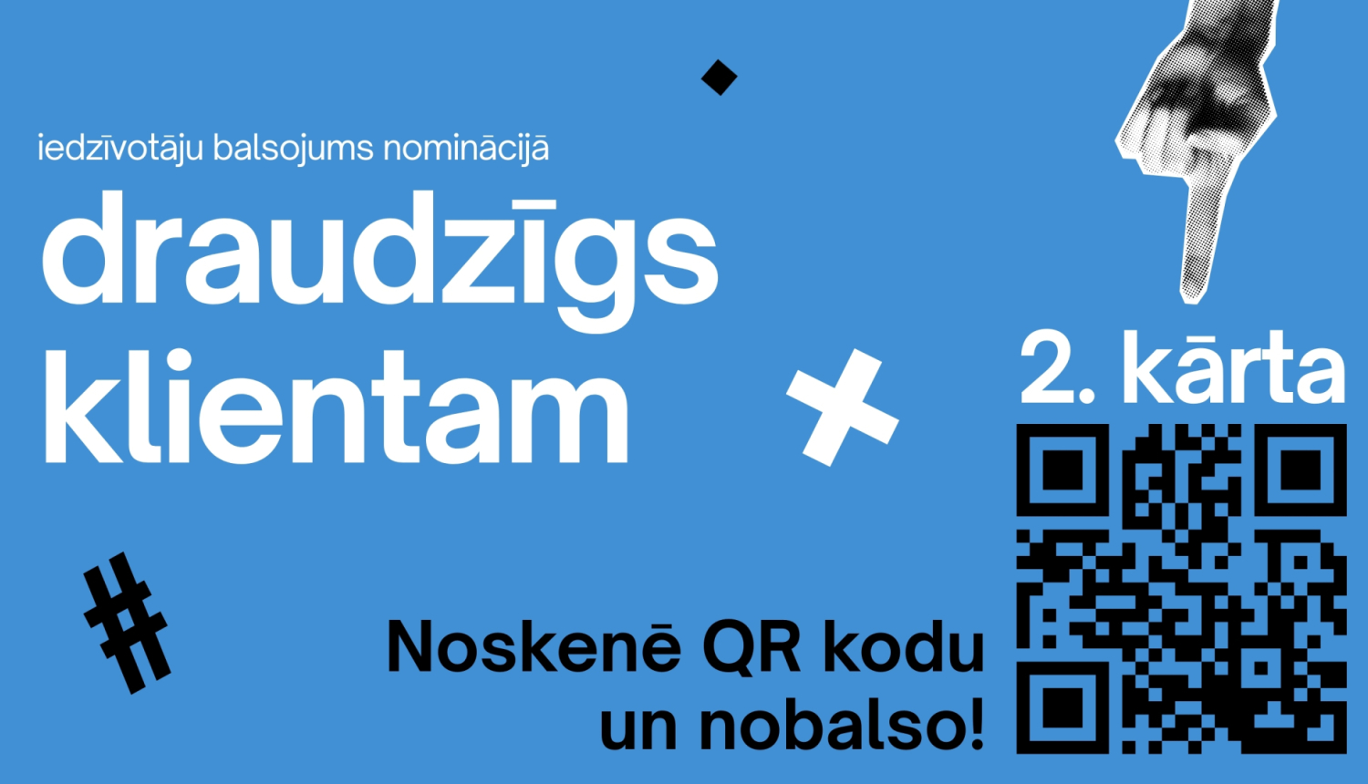 draudzīgs klientam baneris