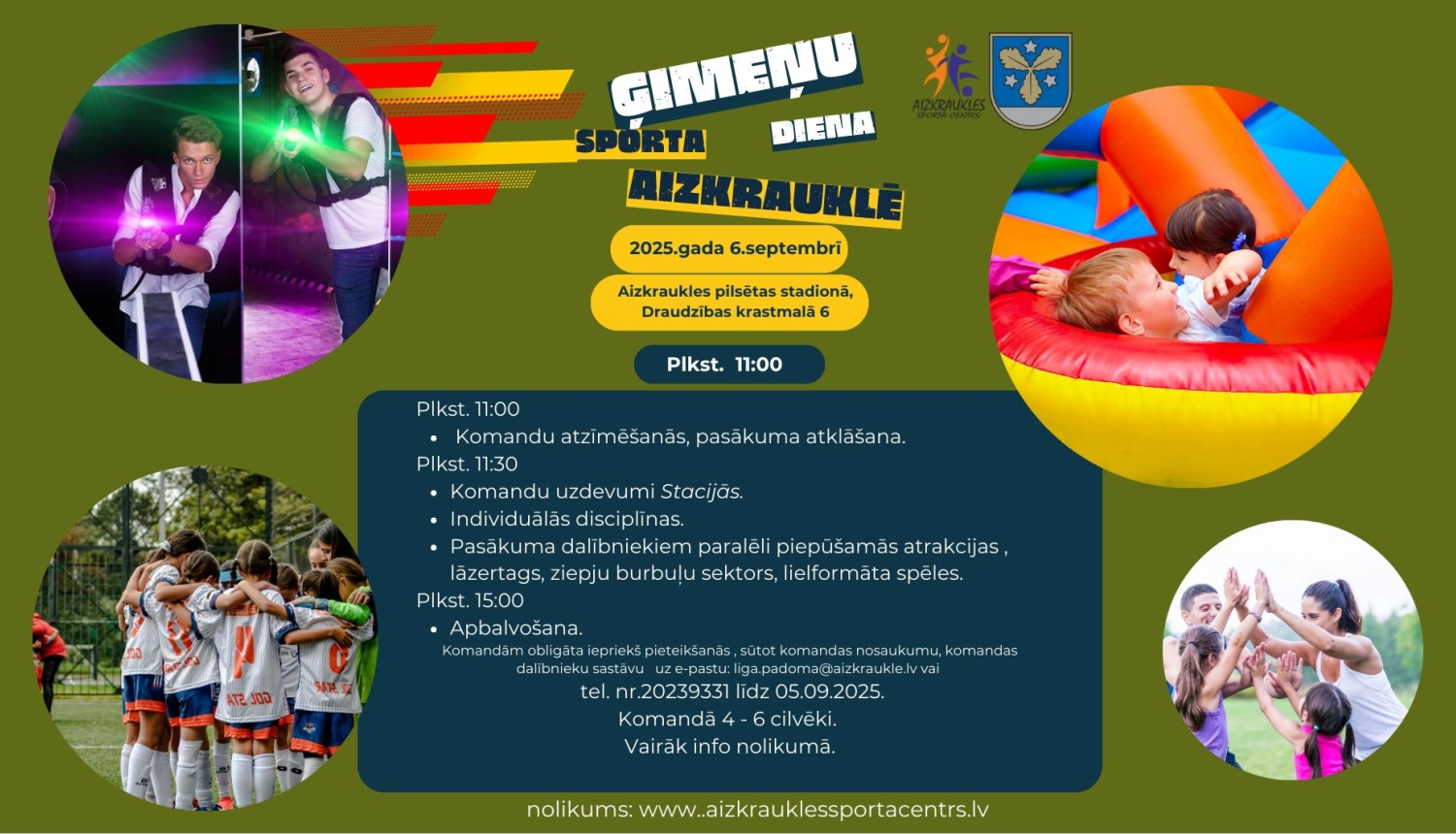 ģimenes sporta dienas afiša