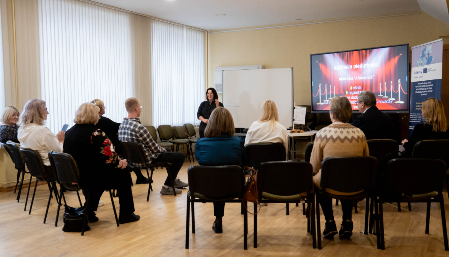 notiek seminārs par sociālo uzņēmējdarbību