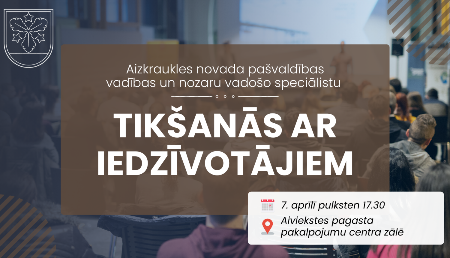 tikšanās ar iedzīvotājiem afiša