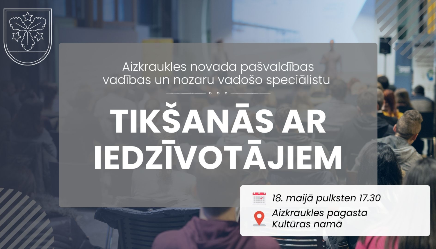 tikšanās ar iedzīvotājiem afiša