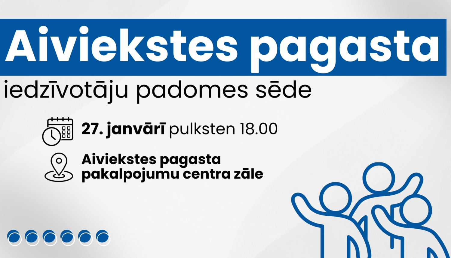 Iedzīvotāju padomes sapulces afiša