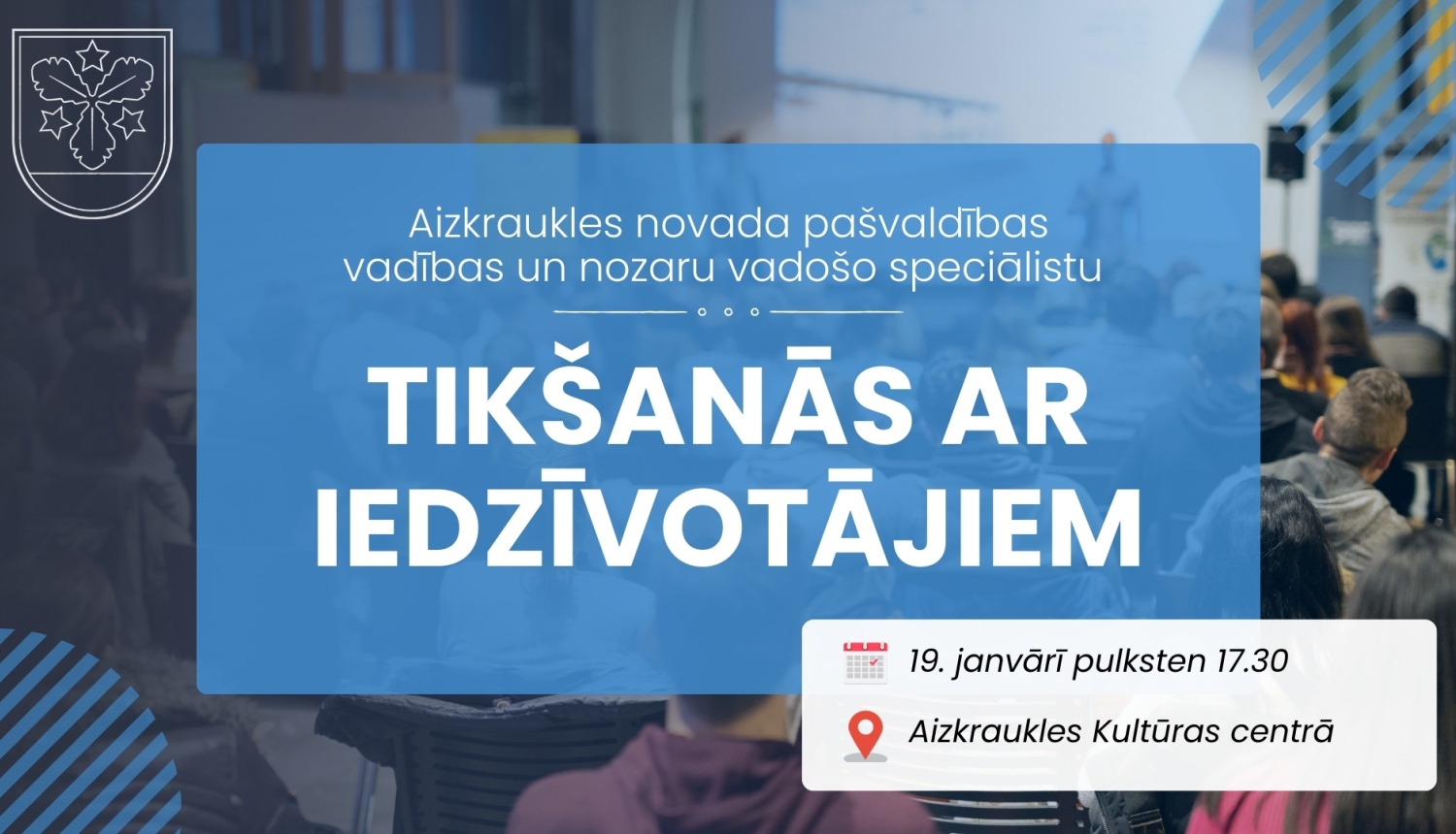 tikšanās ar iedzīvotājiem afiša