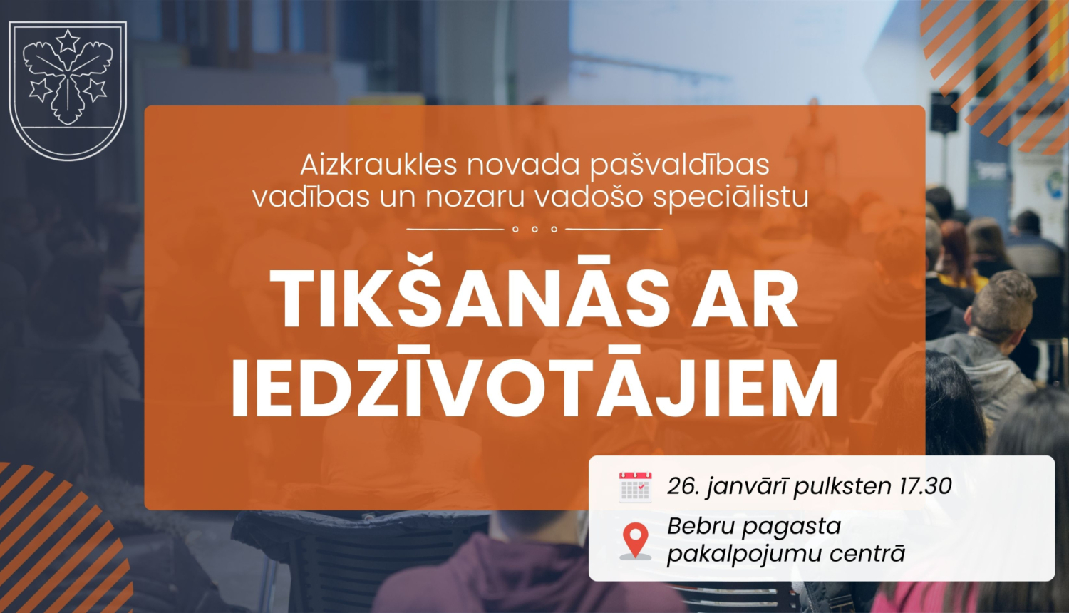 tikšanās ar iedzīvotājiem afiša