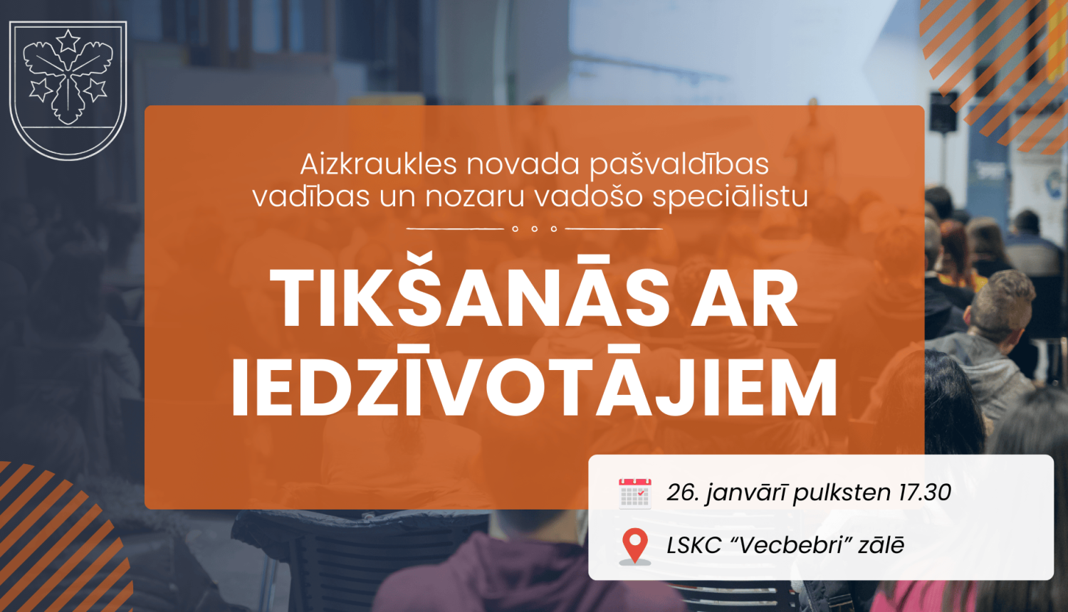 tikšanās ar iedzīvotājiem afiša