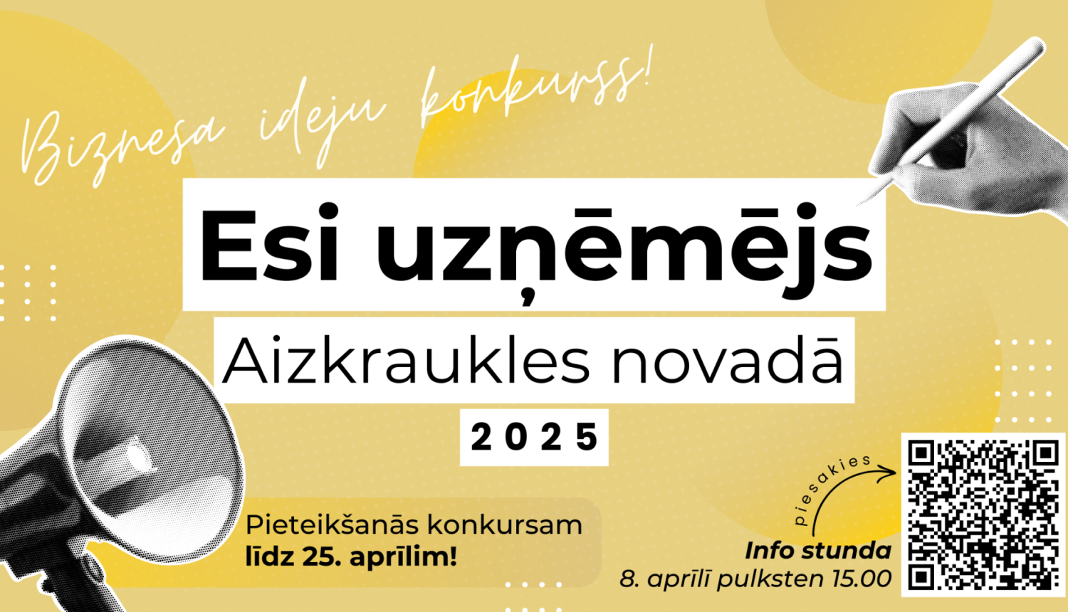 Biznesa ideju konkursa afiša