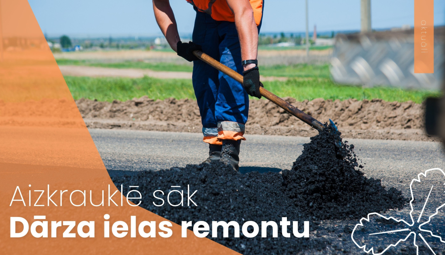 Aizkrauklē sāk Dārza ielas remontu