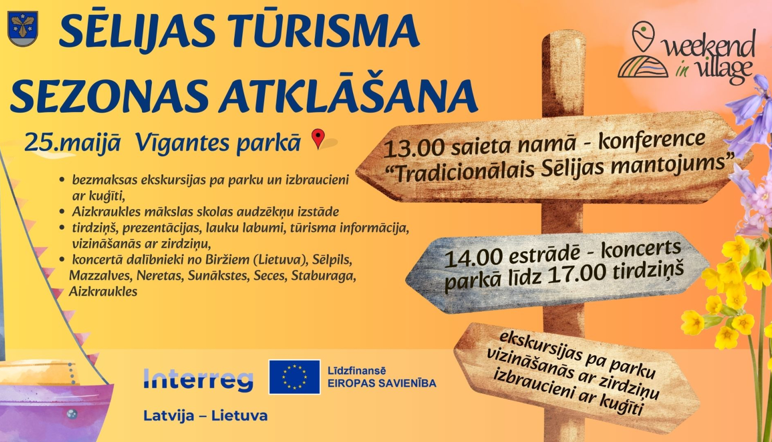 tūrisma sezonas atklāšanas afiša