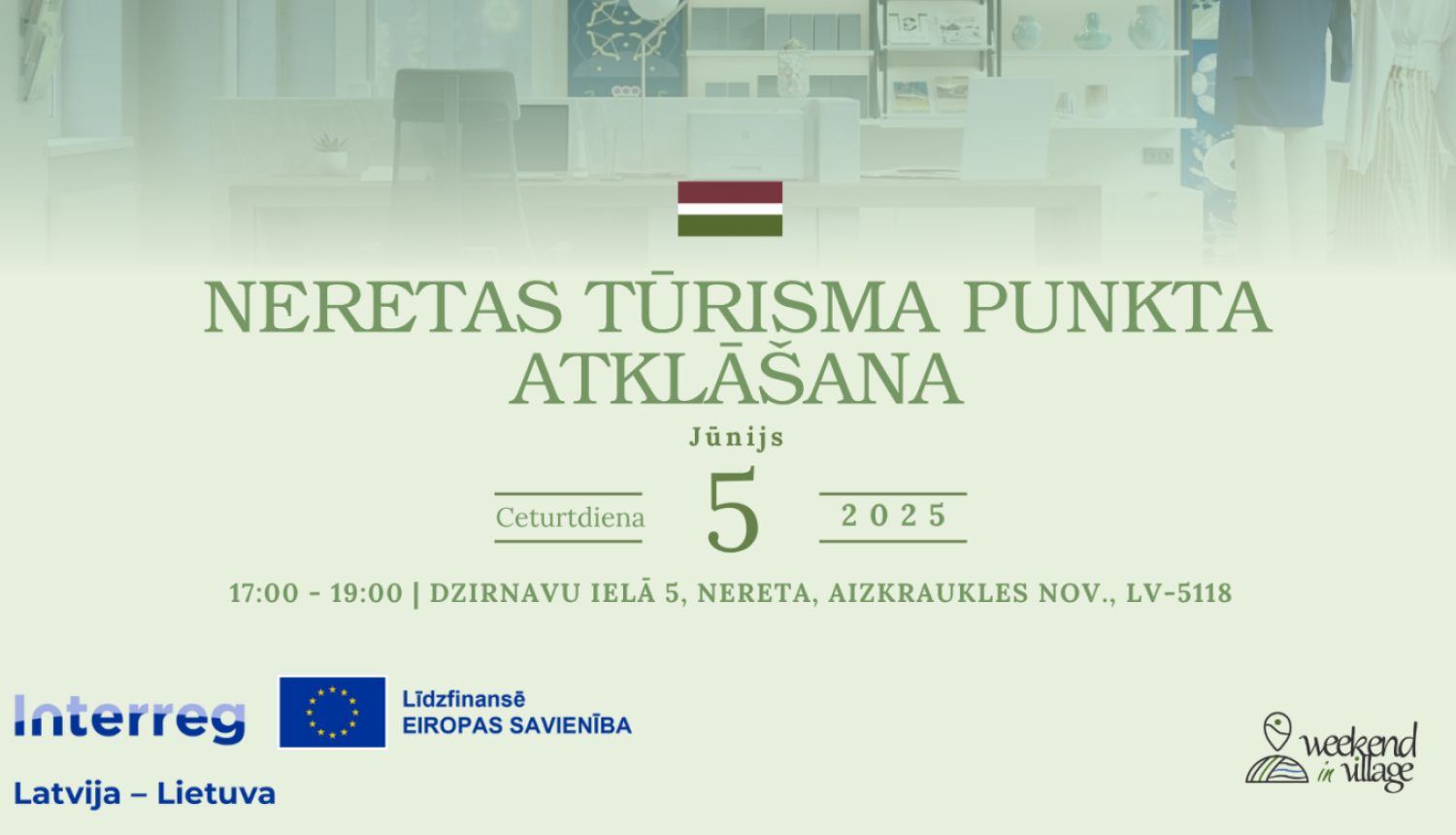 tūrisma punkta atklāšanas afiša