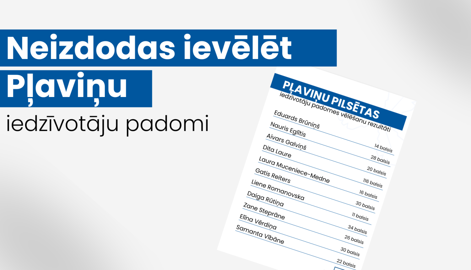 Neizdodas ievēlēt Pļaviņu iedzīvotāju padomi