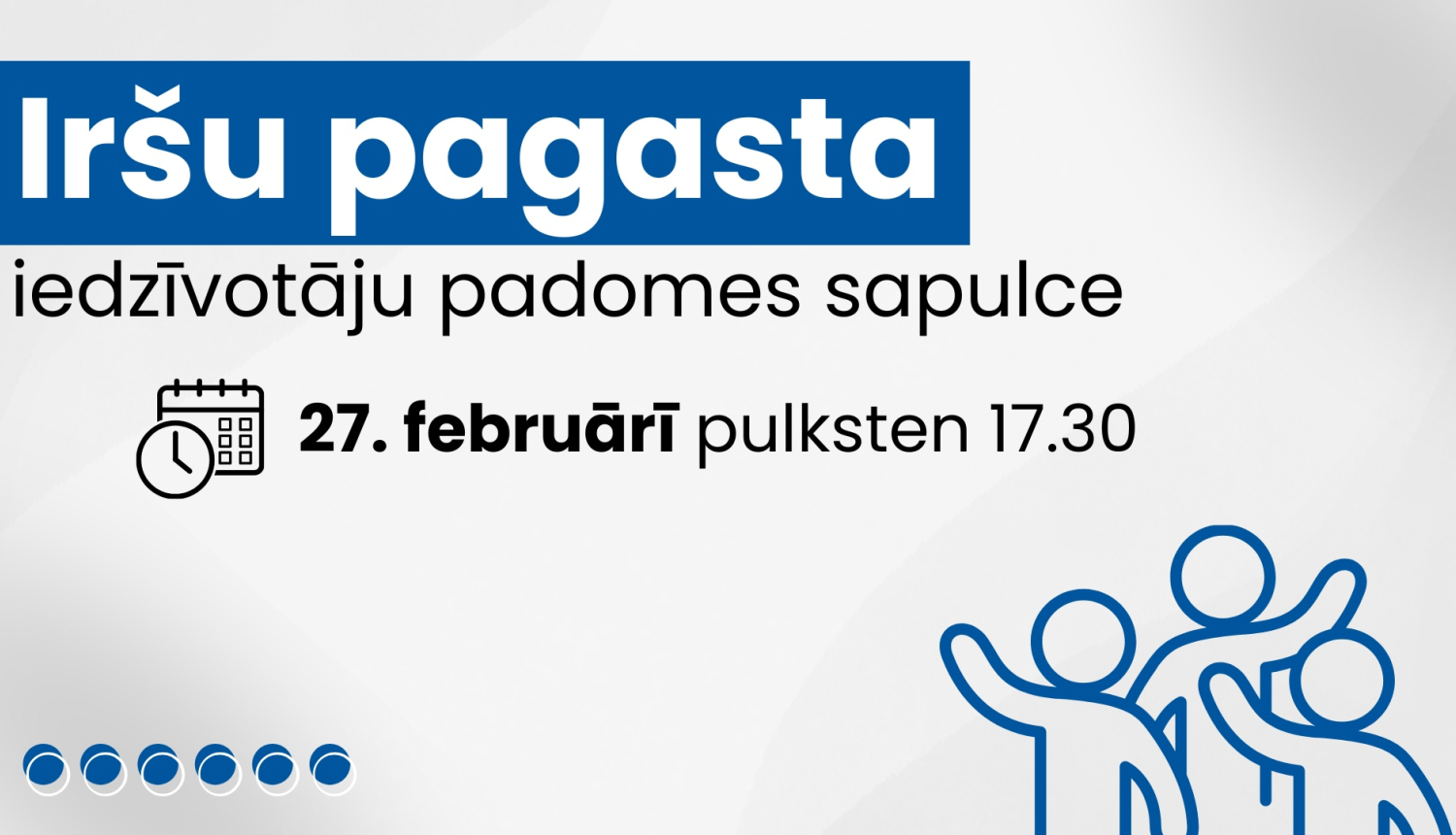Iedzīvotāju padomes sapulces afiša