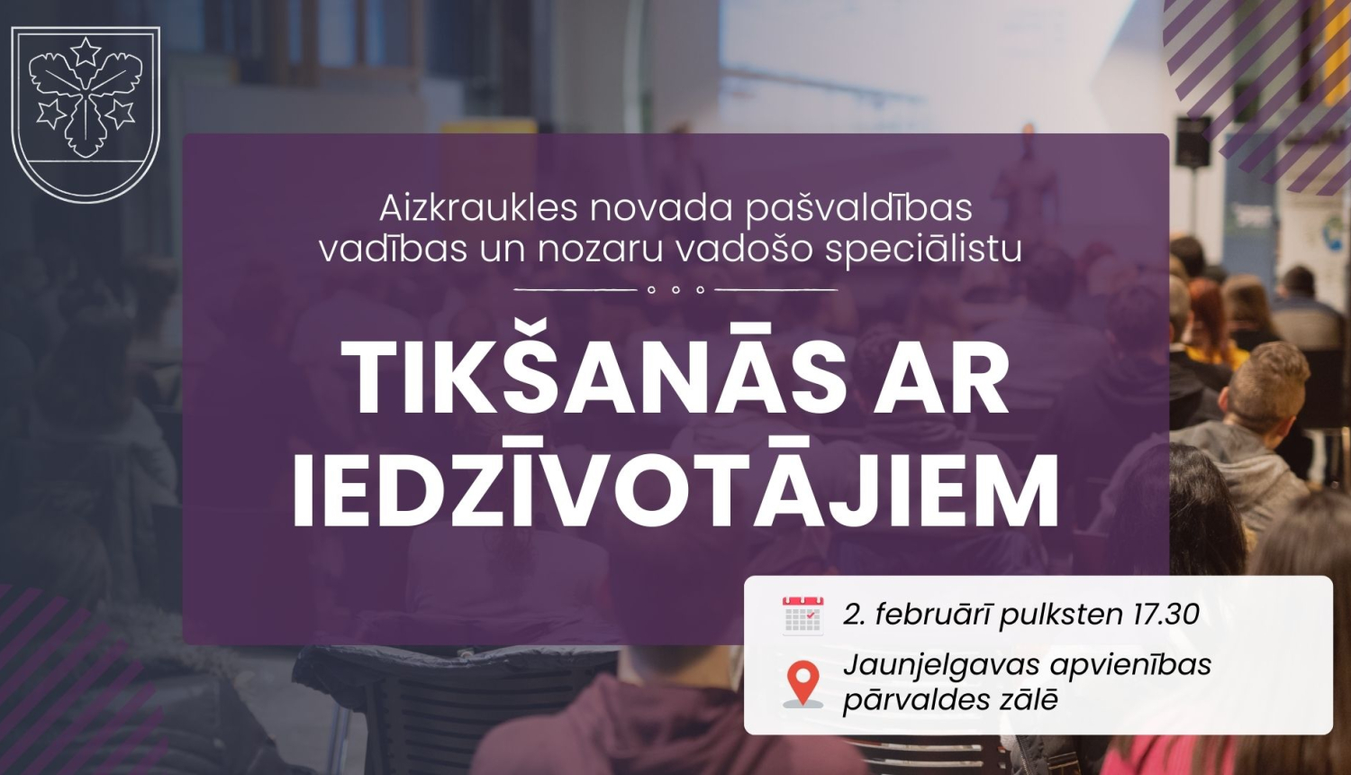 tikšanās ar iedzīvotājiem afiša