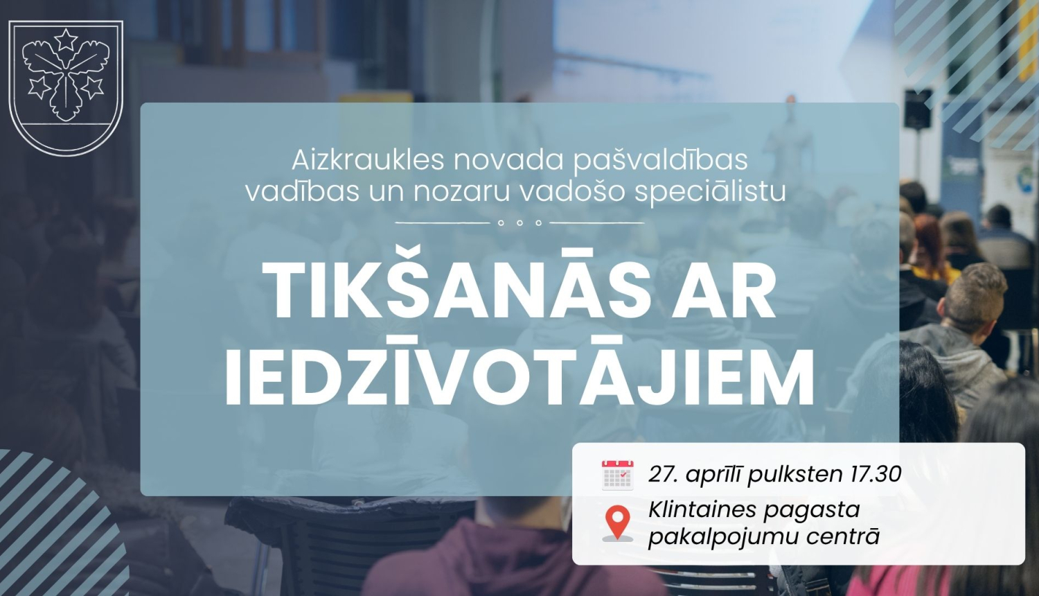 tikšanās ar iedzīvotājiem afiša