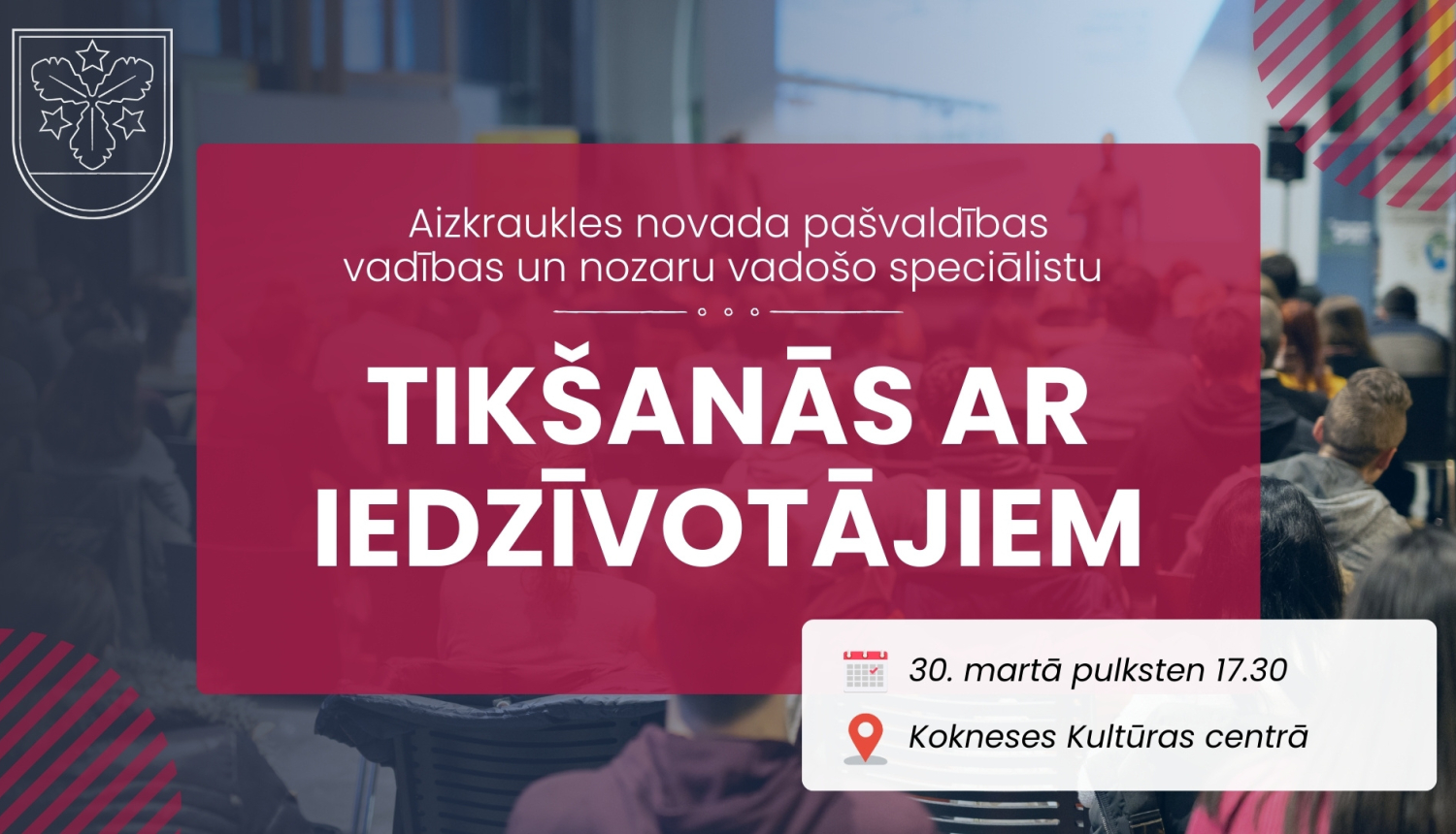 tikšanās ar iedzīvotājiem afiša