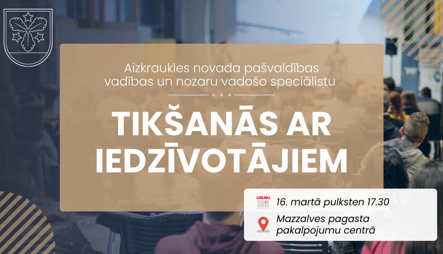 tikšanās ar iedzīvotājiem afiša