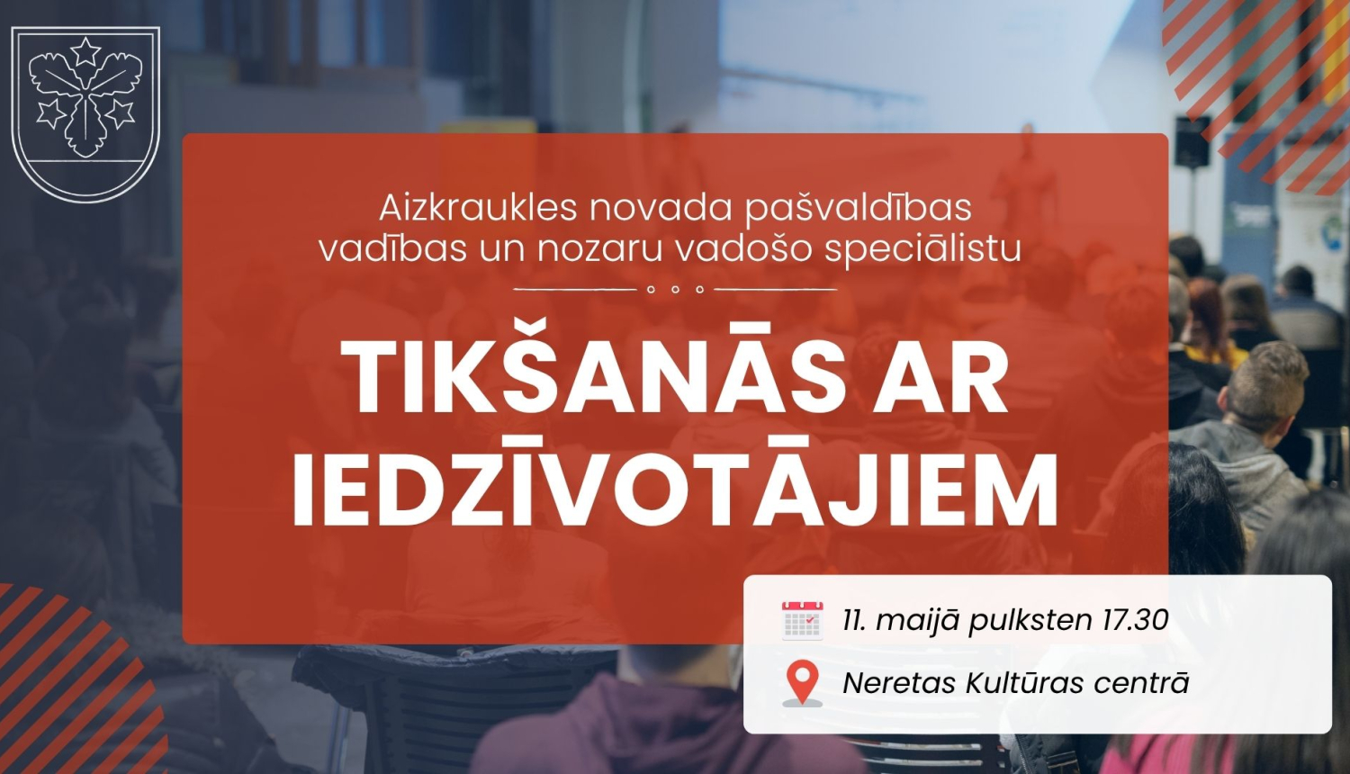 tikšanās ar iedzīvotājiem afiša