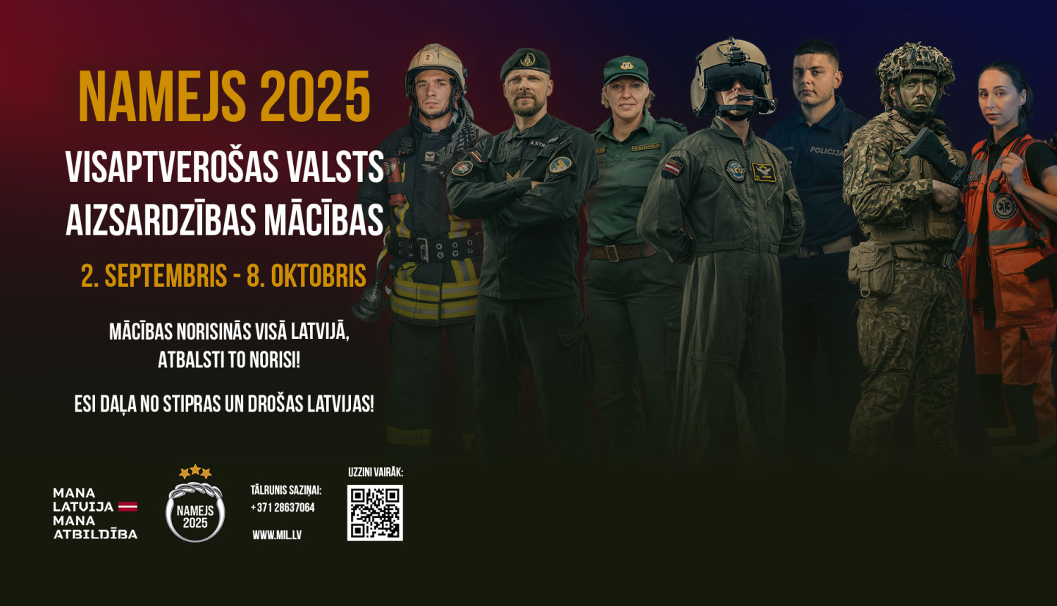 aizsardzību mācību baneris