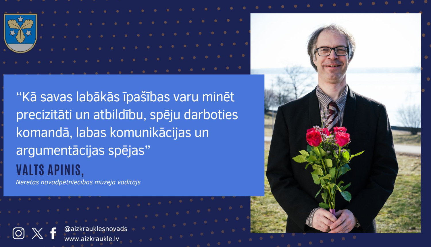 Jaunais Neretas novadpētniecības muzeja vadītājs