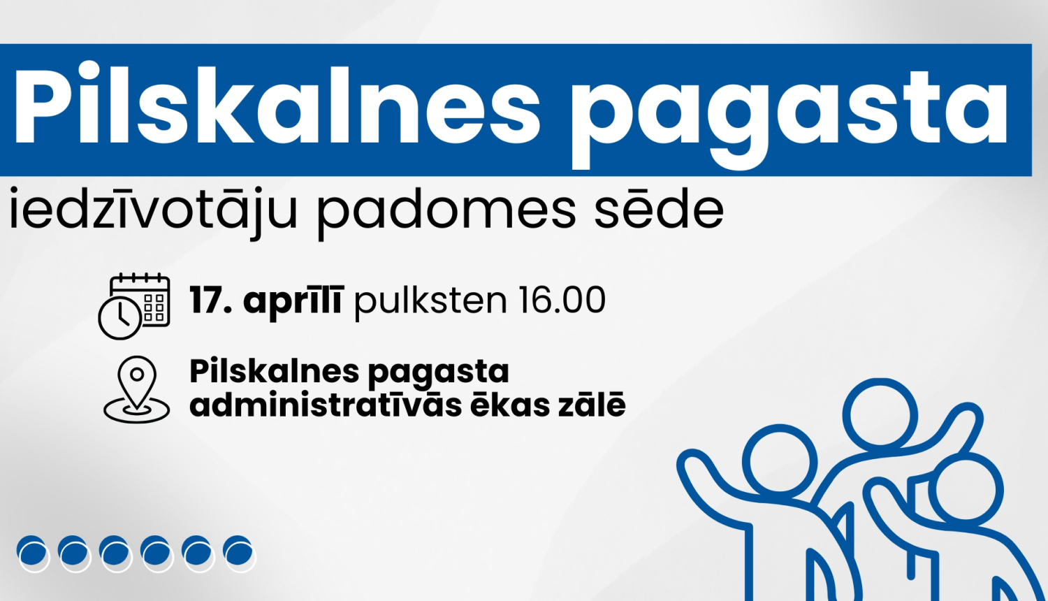 Iedzīvotāju padomes sapulces afiša